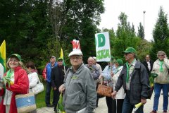 Manifestacja w obronie praw działkowców
